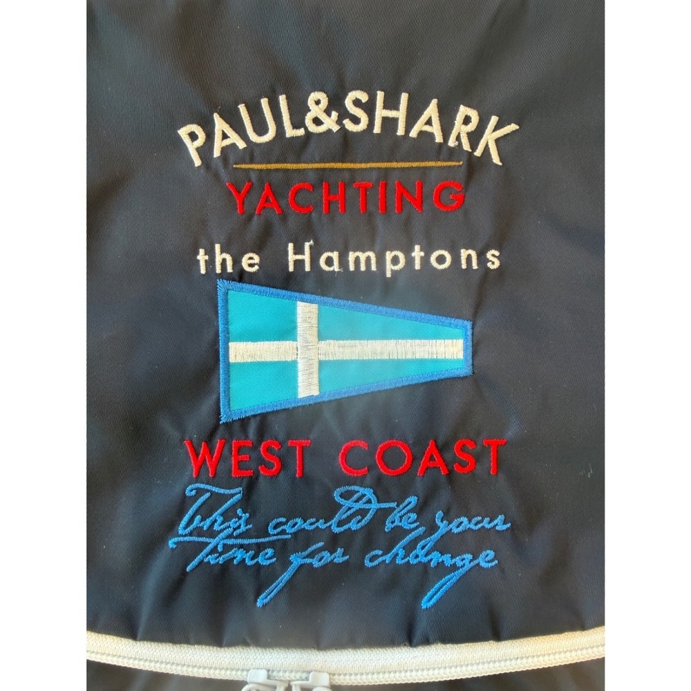 Paul & Shark Yachting Messenger Bag Navy Blue Hamptons West Coast Made in Italy - Picture 5 of 15